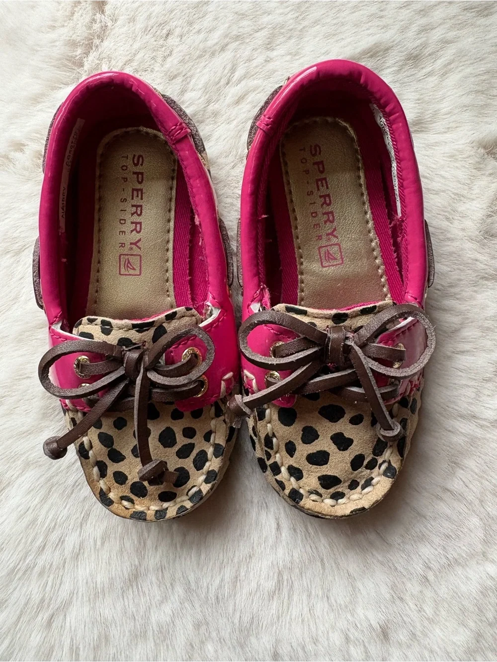 Sperry Top Siders Boat Shoe Leopard and Pink